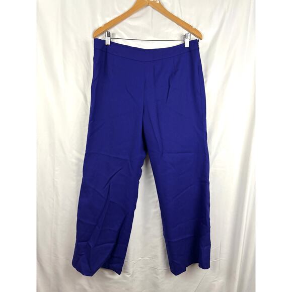 Pendleton 100% Virgin Wool Cobalt Indigo Blue Sz 12 Work Business Trousers - Picture 1 of 15